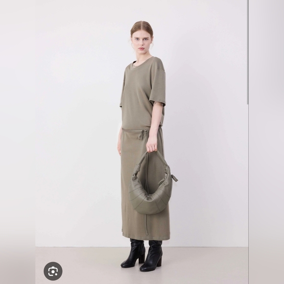 Lemaire Fortune Croissant Bag Dark Sage - Picture 2 of 10